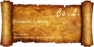 Csomós Laura névjegykártya