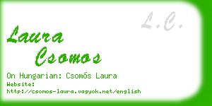 laura csomos business card