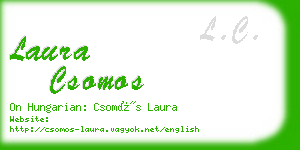 laura csomos business card